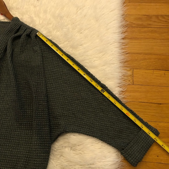 NWT Waffle Knit Batwing Long Sleeve Cardigan Loose Open Front Sweater Coat - Picture 7 of 10